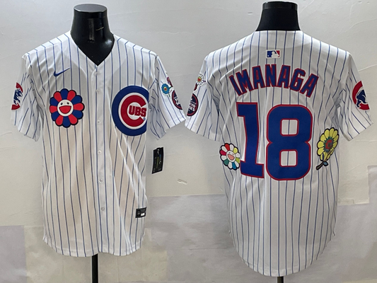 Men's Chicago Cubs1 Shota Imanaga #18 White Player Jersey