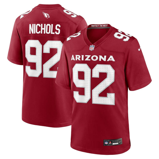 Bilal Nichols Arizona Cardinals  Team Game Jersey -  Cardinal