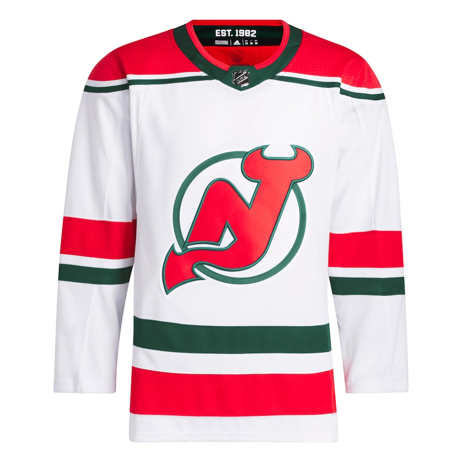 Custom New Jersey Devils 2022/23 Heritage Primegreen Pro Jersey - White