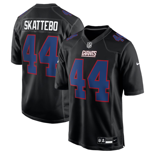 Men's New York Giants Cam Skattebo  Black Fashion Game Jersey