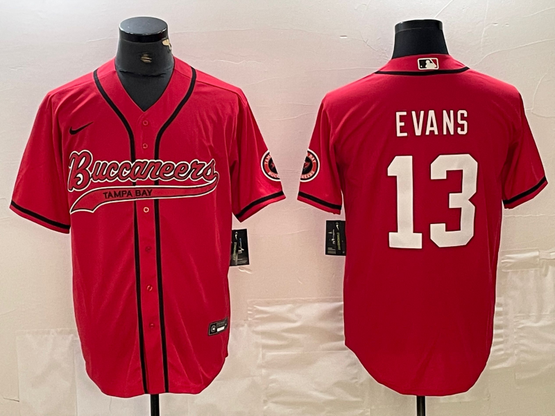 Men's Tampa Bay Buccaneers Mike Evans Red Player Jersey Joint Edition