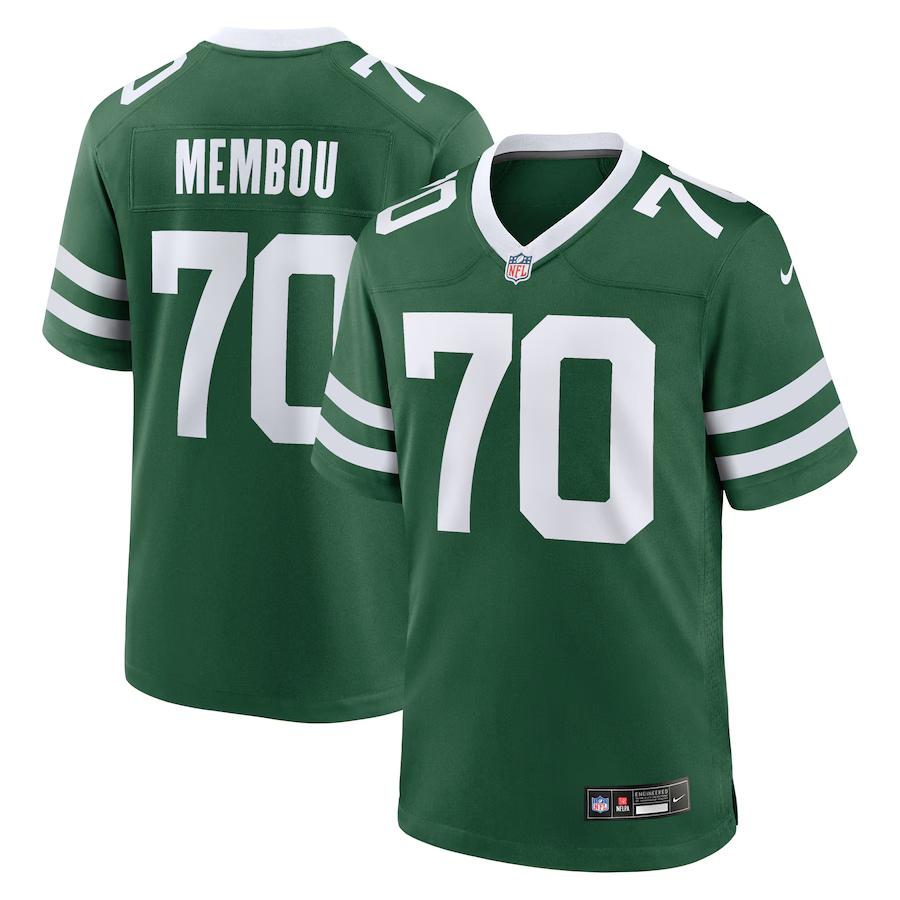 Men's New York Jets Armand Membou  Legacy 2025 NFL Draft First Round Pick Game Jersey