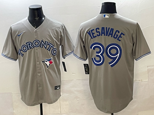 Men's Toronto Blue Jays Trey Yesavage Gray Player Jersey