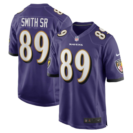 Steve Smith Sr. Baltimore Ravens  Retired   Game Jersey - Purple