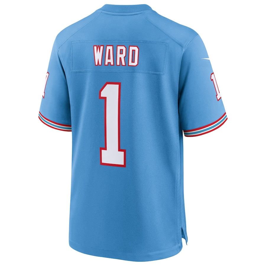 Tennessee Titans Cameron Ward  Light Blue 2025 NFL Draft First Round Pick 2nd Alternate Game Jersey