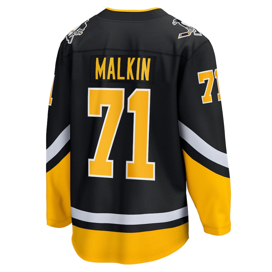 Men's Pittsburgh Penguins Evgeni Malkin Fanatics Black Alternate Premier Breakaway Jersey