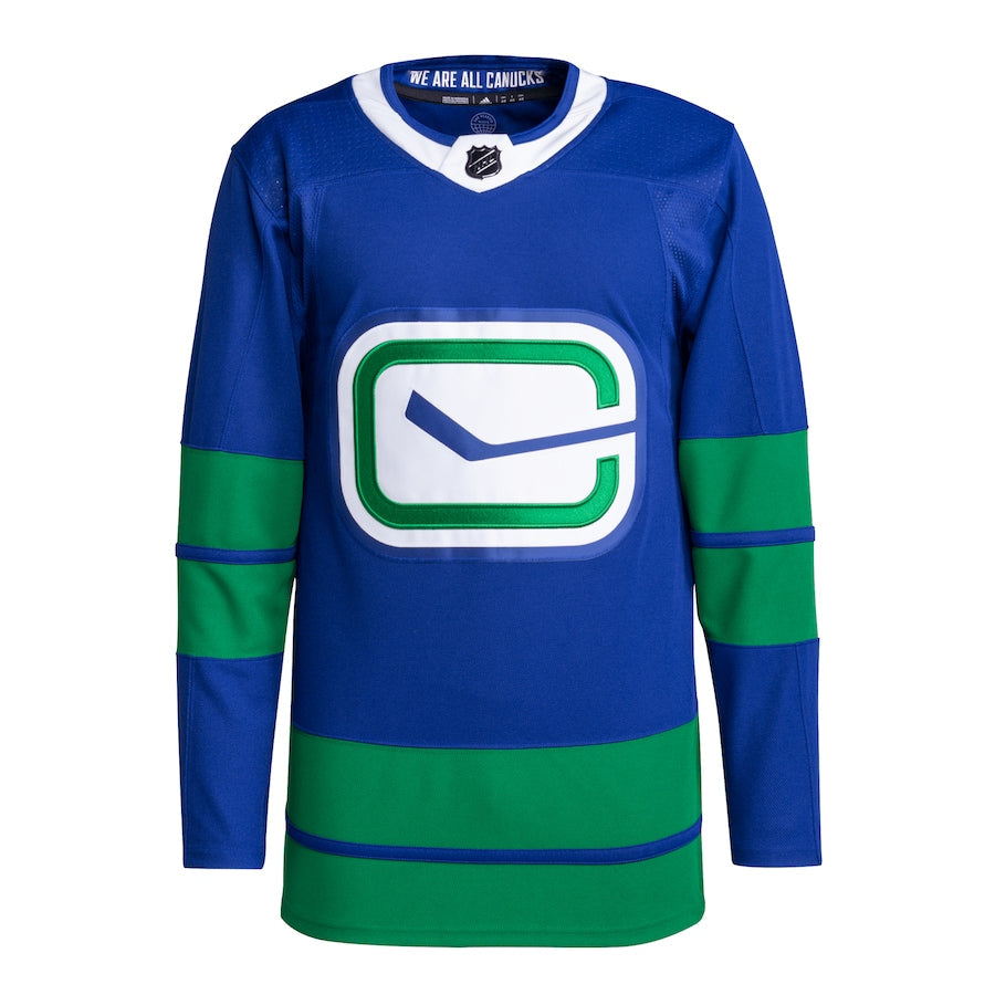 Men's Vancouver Canucks  Blue Alternate Primegreen Authentic Blank Jersey