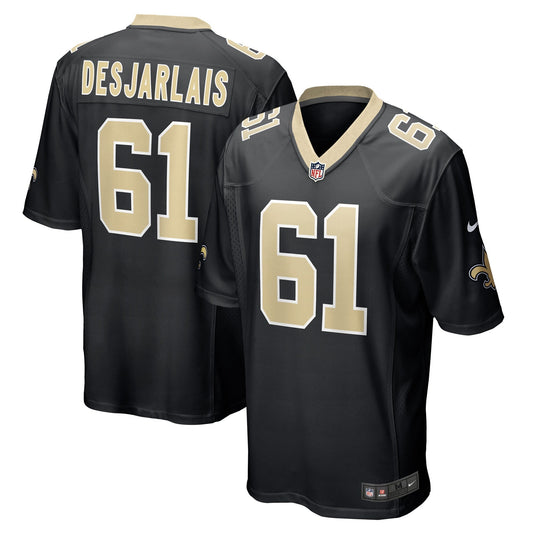 Drew Desjarlais New Orleans Saints  Game   Jersey - Black