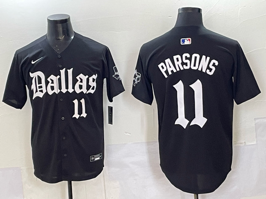 Men's Dallas Cowboys Micah Parsons Black Team Game Player Jersey
