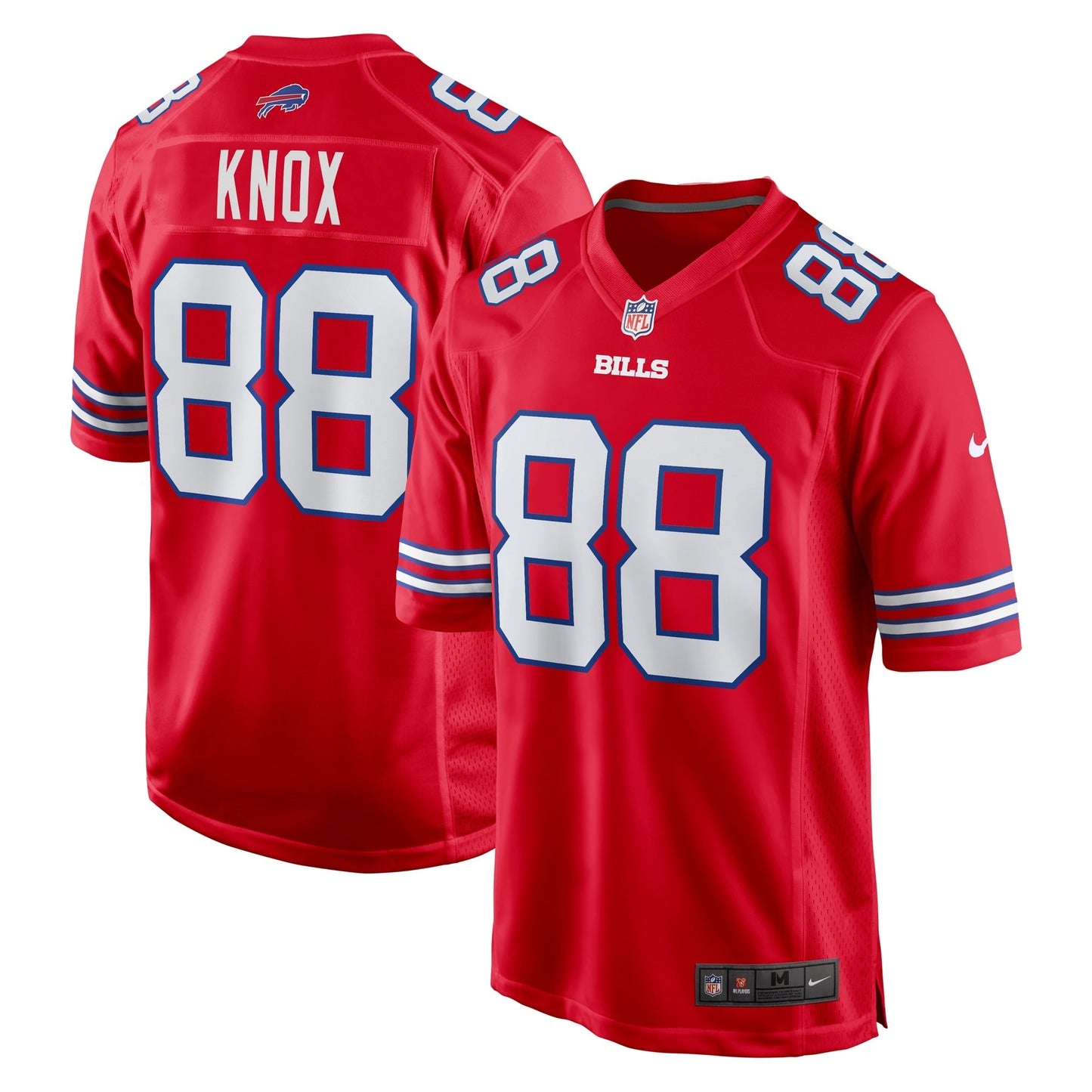 Buffalo Bills Dawson Knox Red Alternate Game Jersey