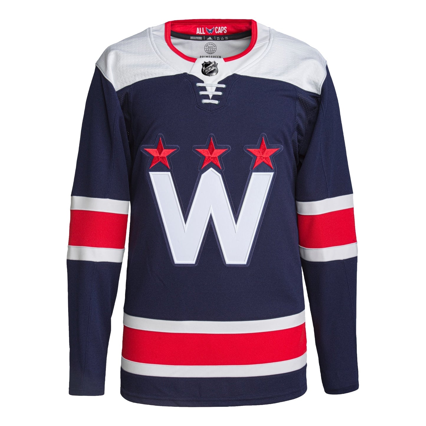 Custom Men's Washington Capitals Navy Jersey