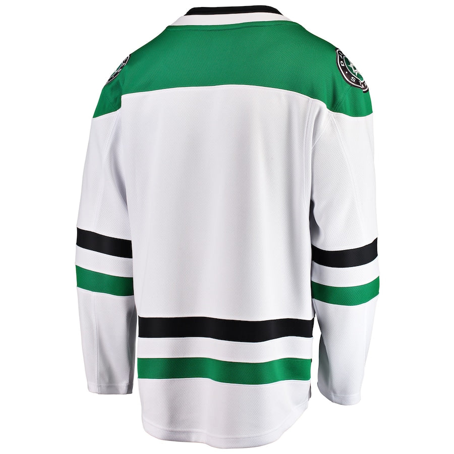 Custom Dallas Stars Breakaway Away Jersey - White
