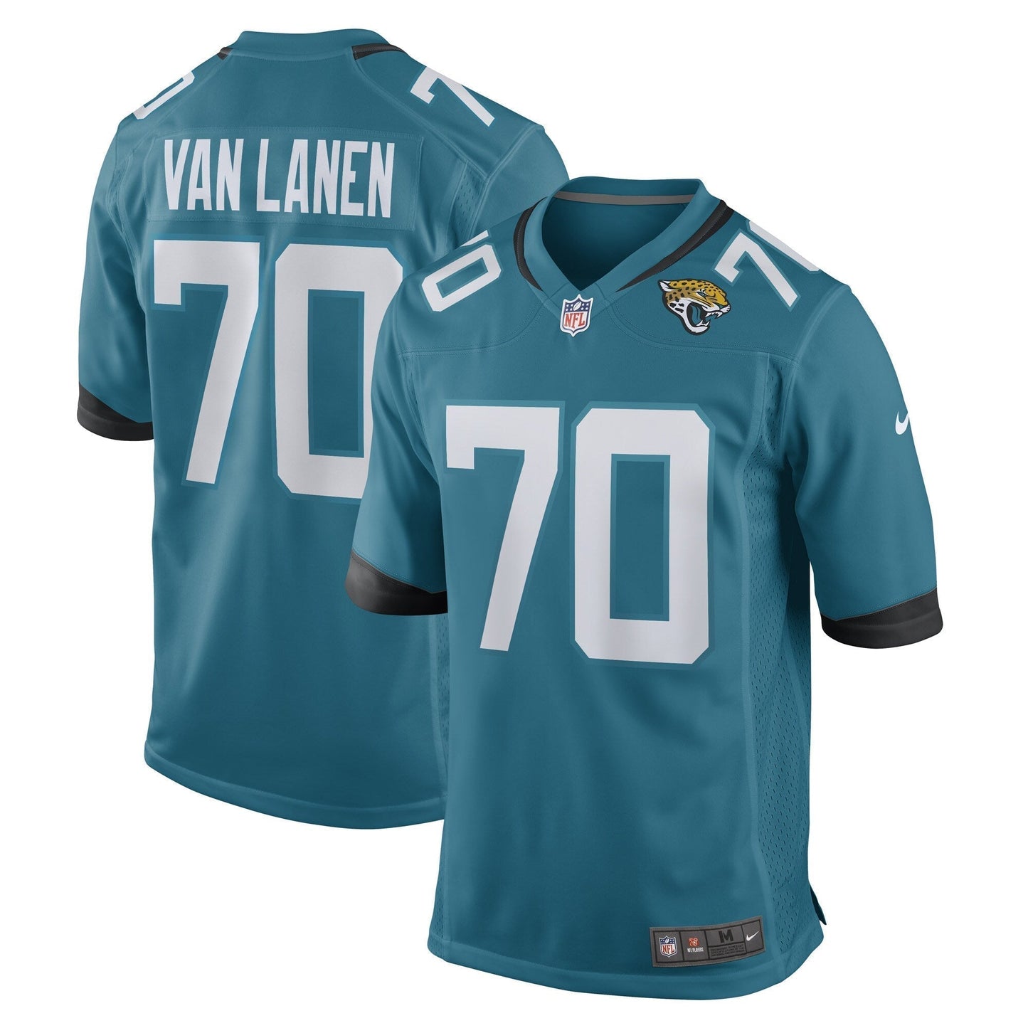 Cole Van Lanen Jacksonville Jaguars  Game   Jersey - Teal