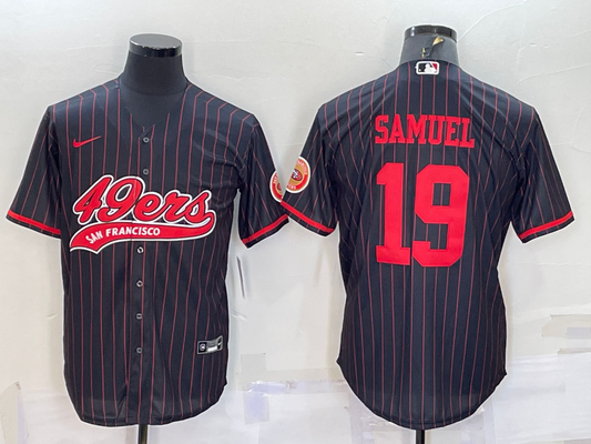 Men's San Francisco 49ers Deebo Samuel Black Player Jersey Joint Edition