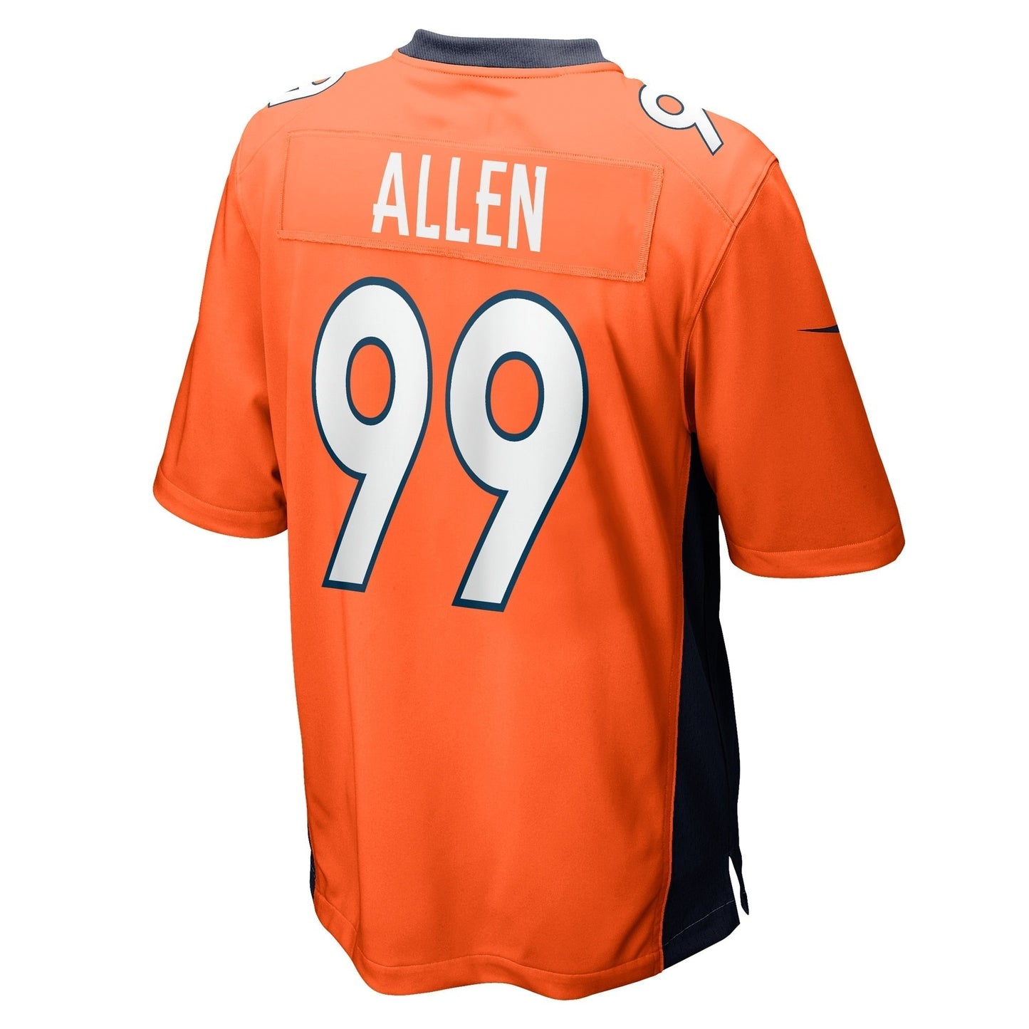 Zach Allen Denver Broncos  Game   Jersey - Orange