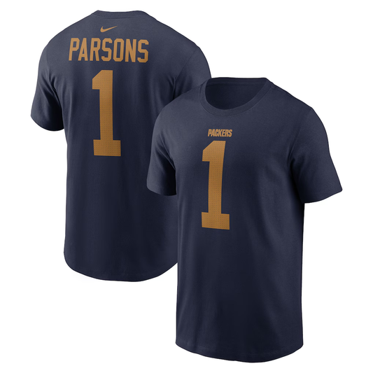 Men's Green Bay Packers Micah Parsons  Navy The 1923 Classic Name & Number T-Shirt