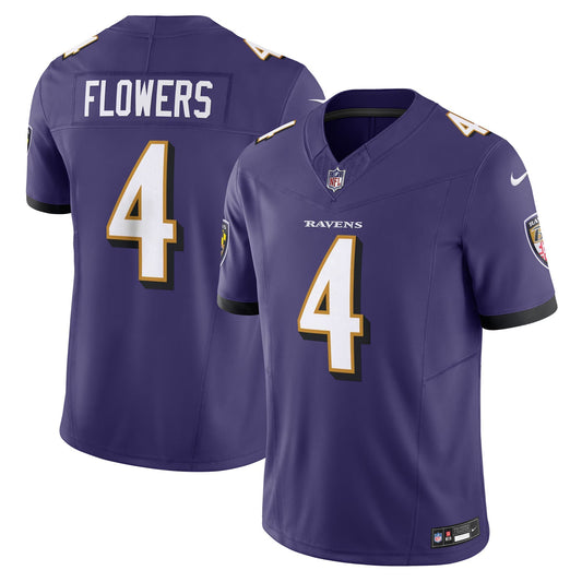 Baltimore Ravens Zay Flowers Purple Vapor F.U.S.E. Limited Jersey
