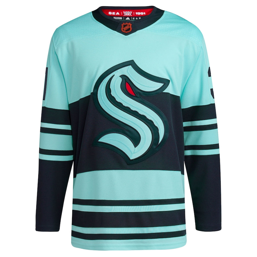 Men's Seattle Kraken Philipp Grubauer  Teal Reverse Retro 2.0 Authentic Player Jersey