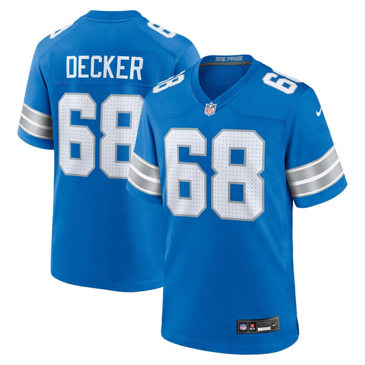 Taylor Decker Detroit Lions  Team Game Jersey -  Blue