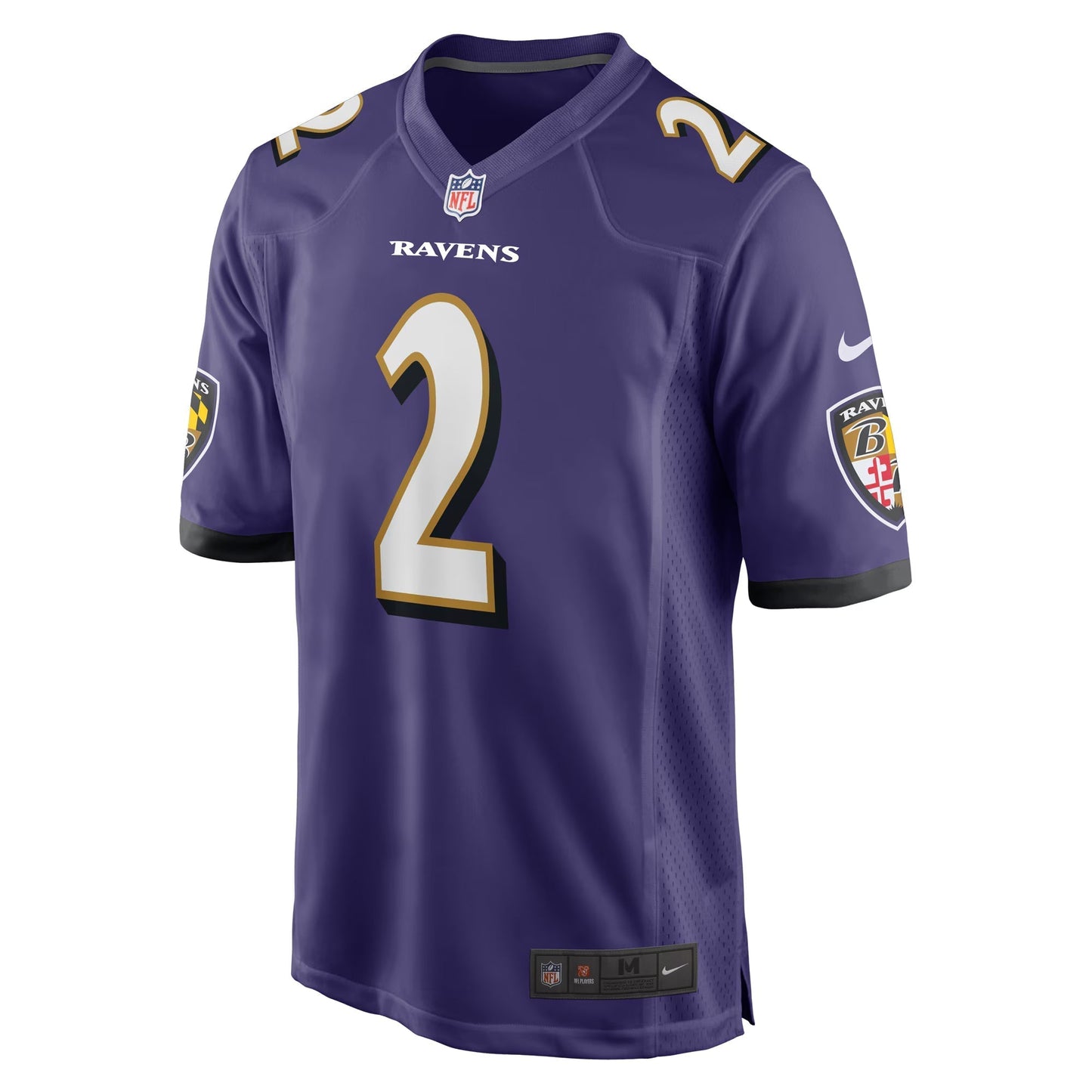 Baltimore Ravens Nate Wiggins Purple Player Game Jersey