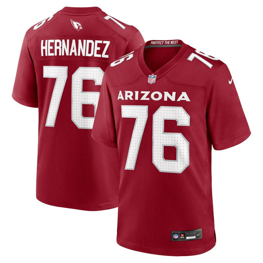 Will Hernandez Arizona Cardinals  Team Game Jersey -  Cardinal