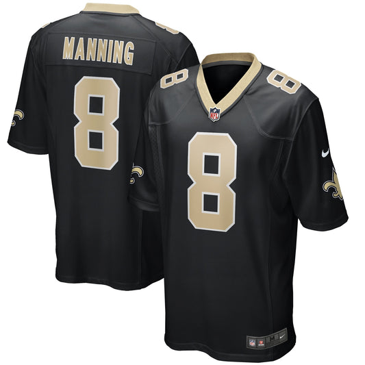 Archie Manning New Orleans Saints  Game Retired   Jersey - Black