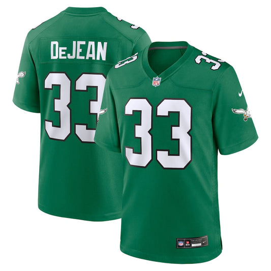 Men's Philadelphia Eagles Cooper DeJean  Kelly Green Alternate Game Jersey