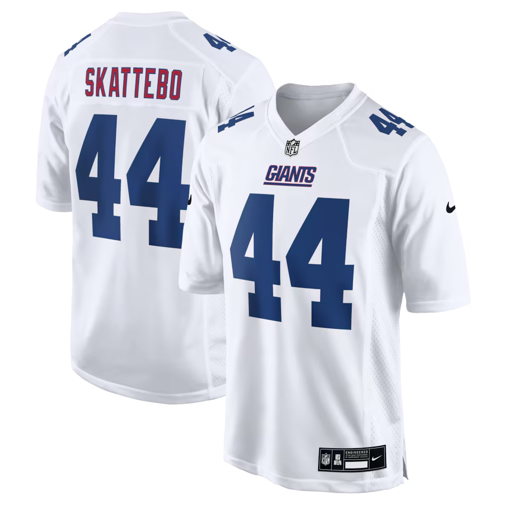 Men's New York Giants Cam Skattebo  White Fashion Game Jersey