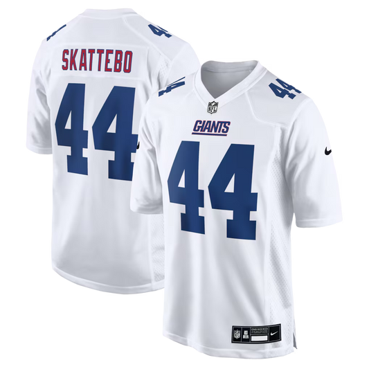 Men's New York Giants Cam Skattebo  White Fashion Game Jersey