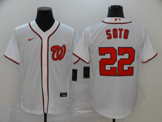Men's Washington Nationals Juan Soto White Replica Baseball Jersey