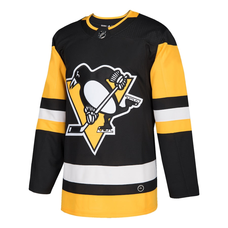 Men's Pittsburgh Penguins  Black Home Authentic Blank Jersey