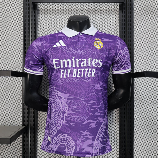 2026 Real Madrid Dragon Purple Player Version Jersey