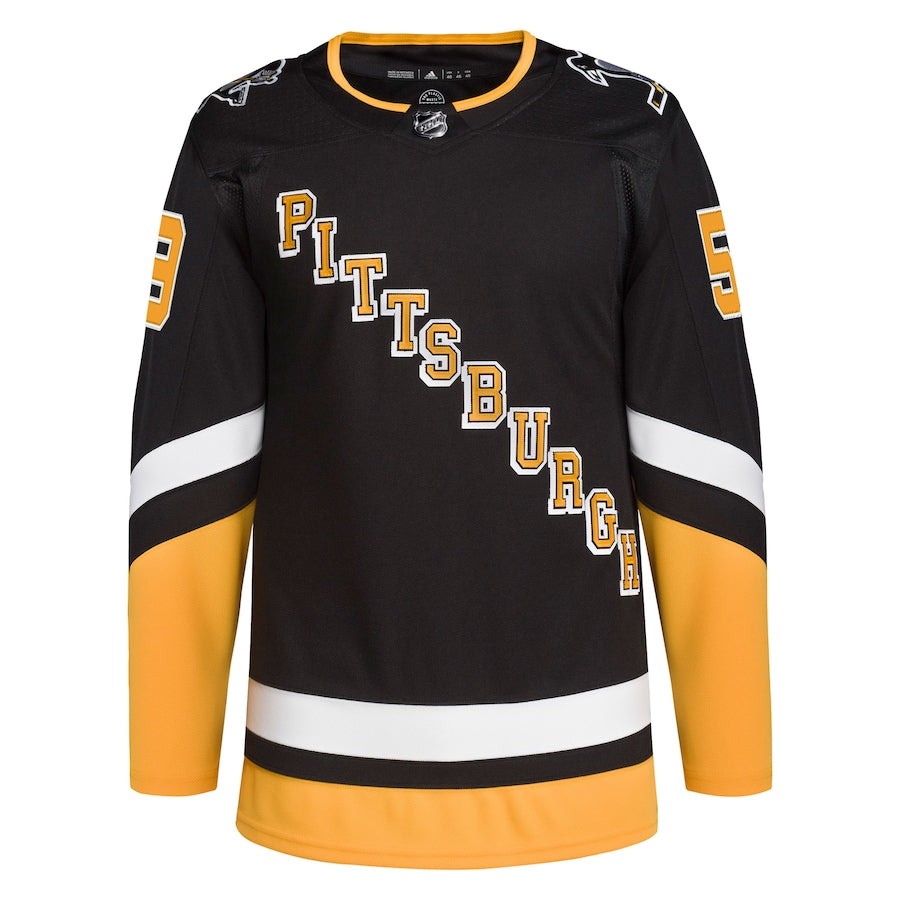 Men's Pittsburgh Penguins Jake Guentzel  Black Alternate Primegreen Authentic Player Jersey