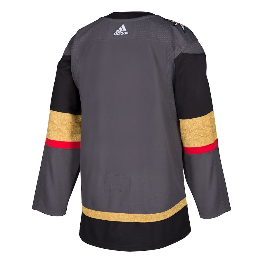 Custom Men's Vegas Golden Knights  Gray Alternate Blank Jersey