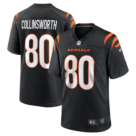 Cincinnati Bengals Cris Collinsworth Black Team Retired Player Game Jersey