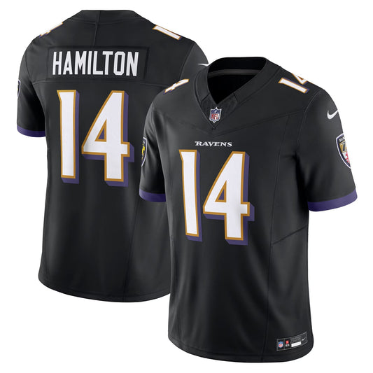 Baltimore Ravens Kyle Hamilton Black Alternate Vapor F.U.S.E. Limited Jersey