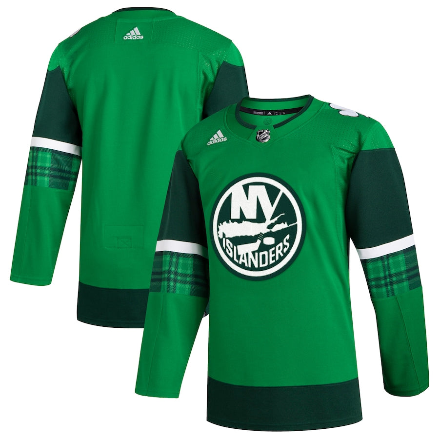 Custom New York Islanders 2023 St. Patrick's Day Primegreen Jersey - Kelly Green