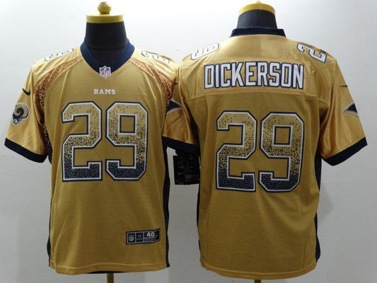 Men's Los Angeles Rams Eric Dickerson #29 Yellow Game Jersey1