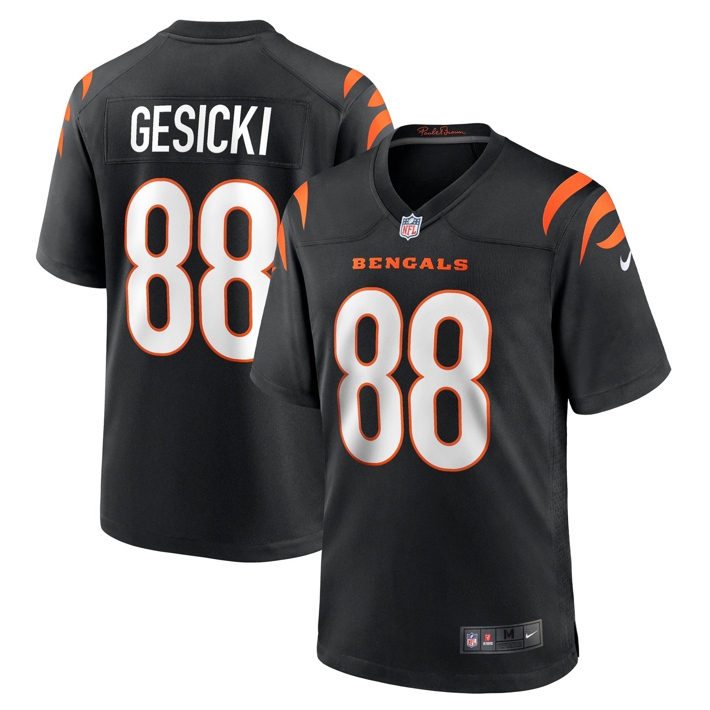 Mike Gesicki Cincinnati Bengals  Game Jersey -  Black