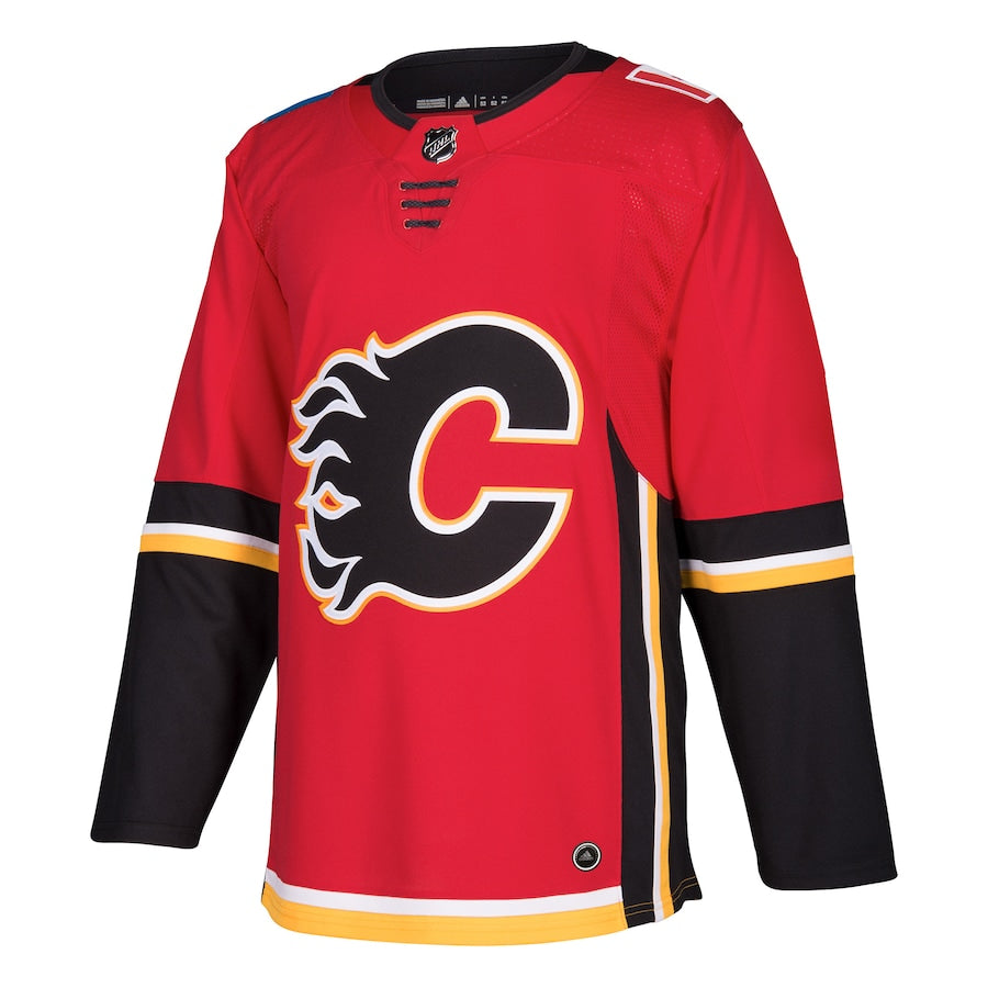 Custom Calgary Flames Home Blank Jersey - Red
