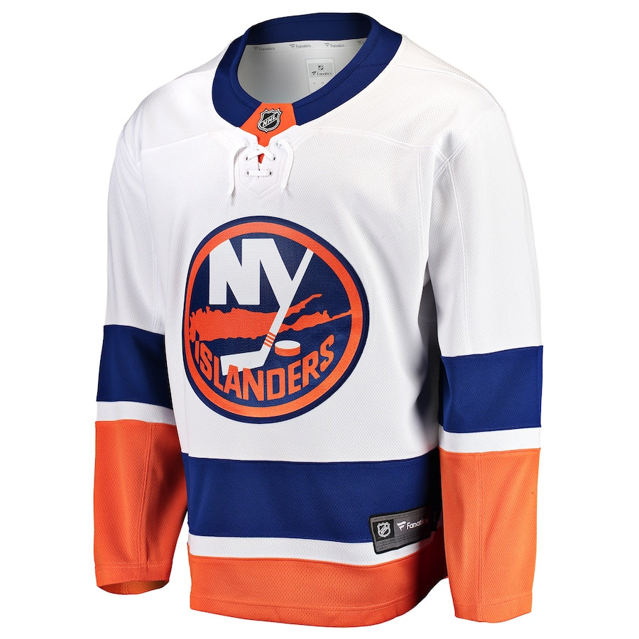 New York Islanders Breakaway Away Blank Jersey - White