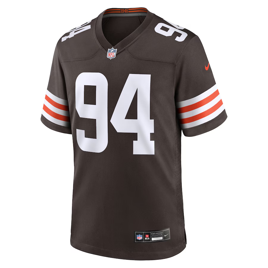 Men's Cleveland Browns Mason Graham  Brown 2025 NFL Draft First Round Pick Game Jersey