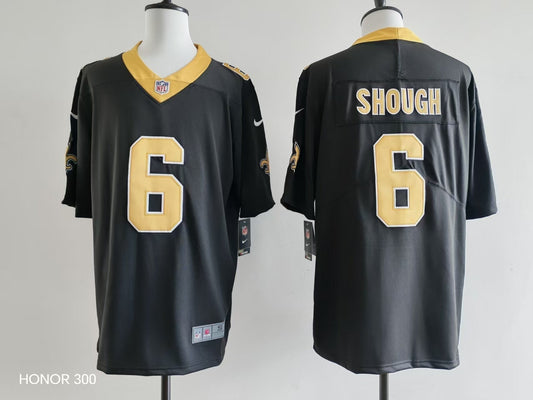 Men's New Orleans Saints Tyler Shough Jersey-Black