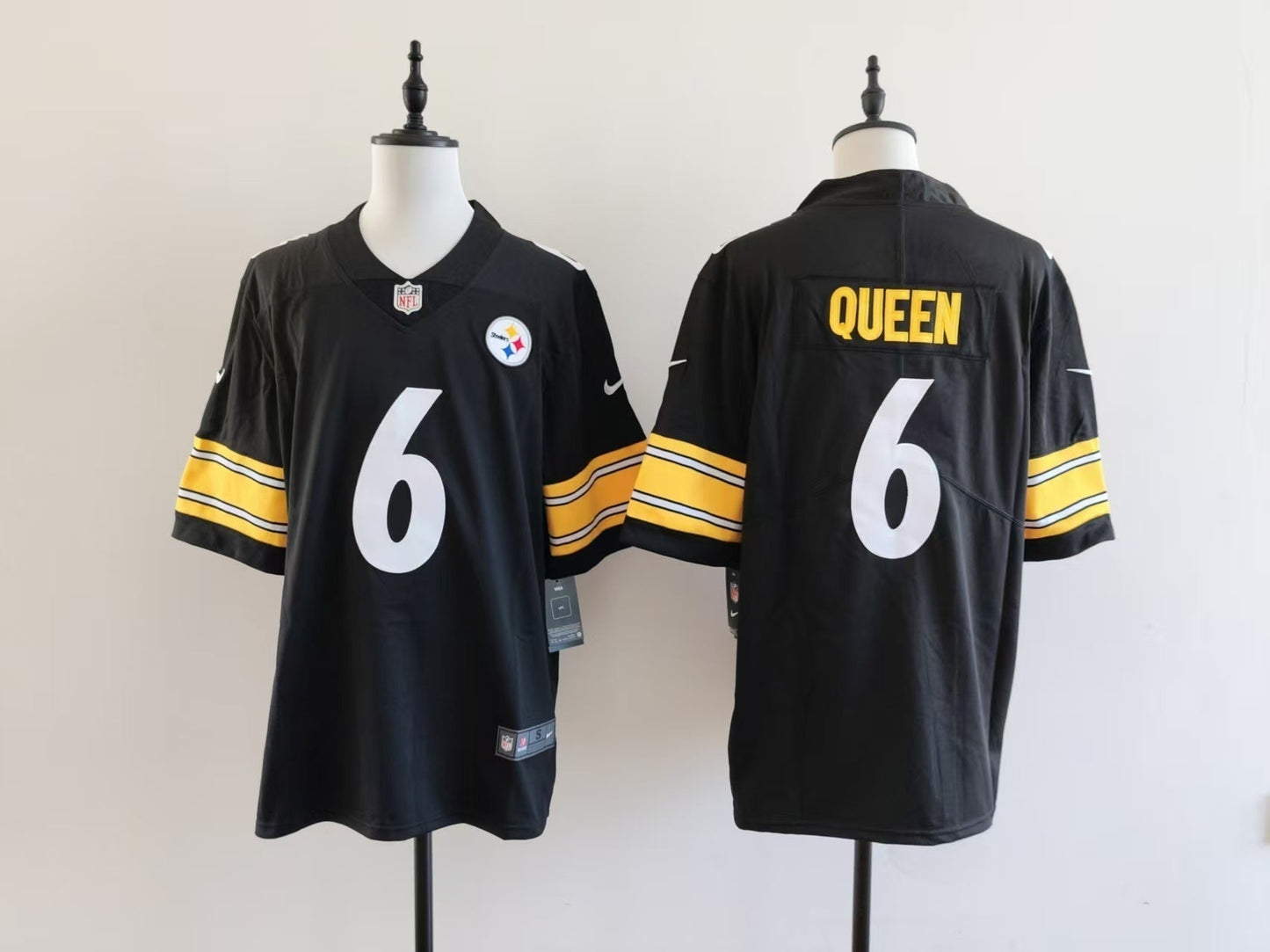 Men's Pittsburgh Steelers Patrick Queen  Jersey -  Black