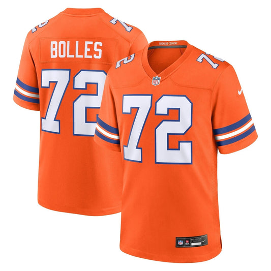 Garrett Bolles Denver Broncos  Mile High Collection 1977 Throwback   Game Jersey - Orange