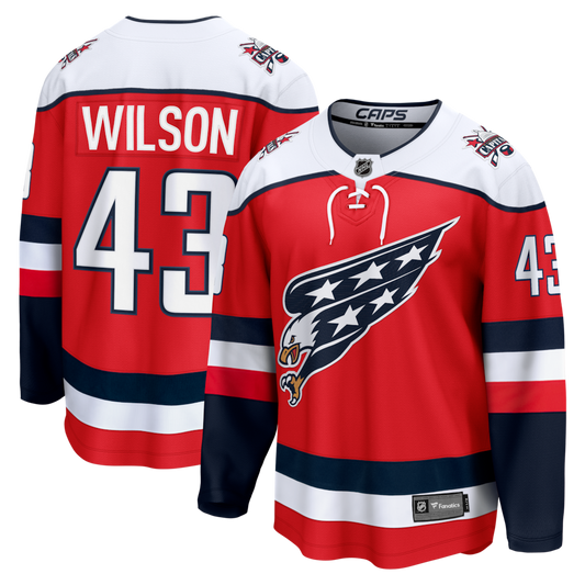 Men's Washington Capitals Tom Wilson Fanatics Red Alternate Breakaway Player Jersey
