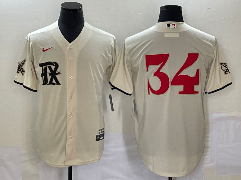 Men's Texas Rangers Nolan Ryan Cream 2023 City Connect Replica Player Jersey