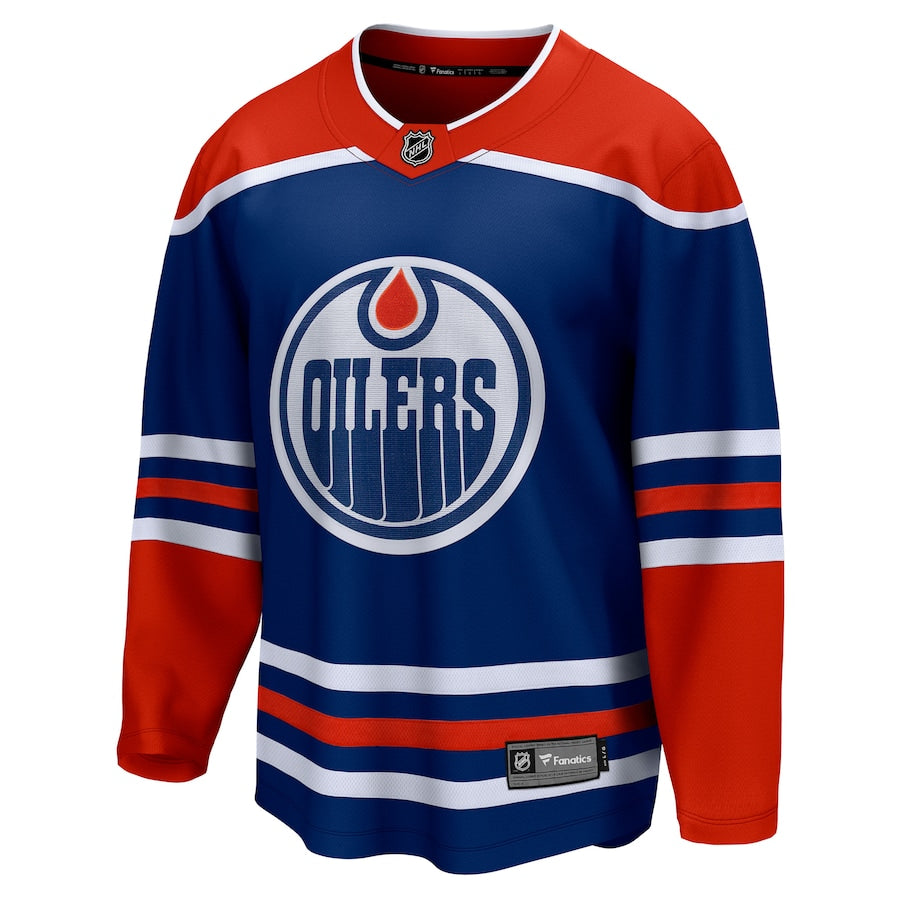 Edmonton Oilers   Home Breakaway Blank Jersey - Royal