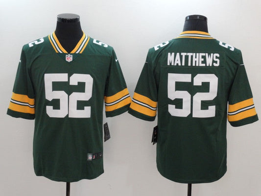 Men's Green Bay Packers Clay Matthews Green Game Player Jersey