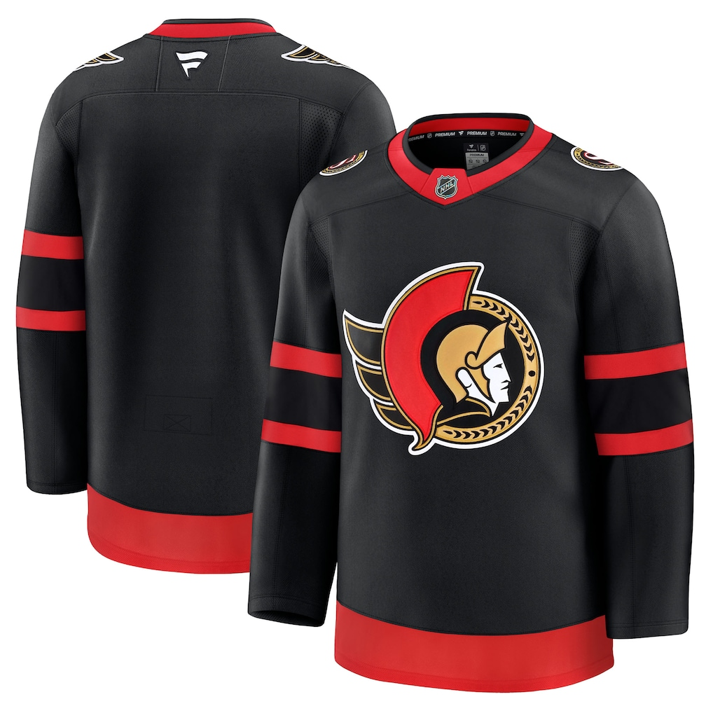 Men's Ottawa Senators Fanatics Black Home Premium Blank Jersey